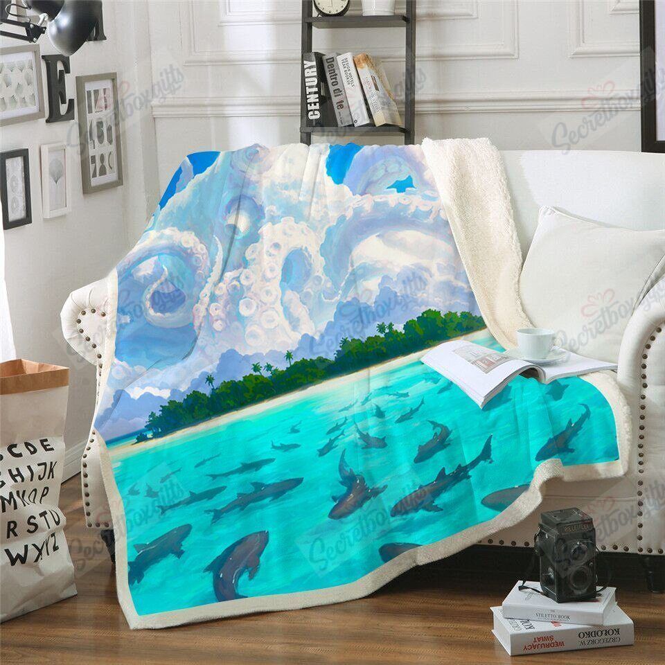 Dolphin Gs-Cl-Kc2506 Fleece Blanket