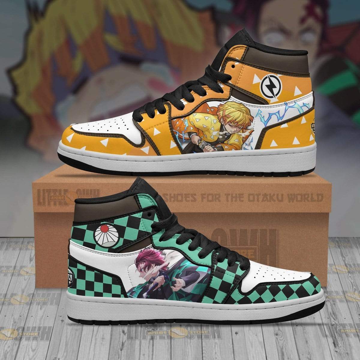 Tanjiro X Zenitsu Jd Sneakers Custom Demon Slayer Anime Shoes