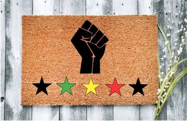 Juneteenth Doormat|Black Pride|Black Lives Matter|Freedom Day|Liberation|For The Culture|Custom Doormat|Cute Doormat|Welcome Mat