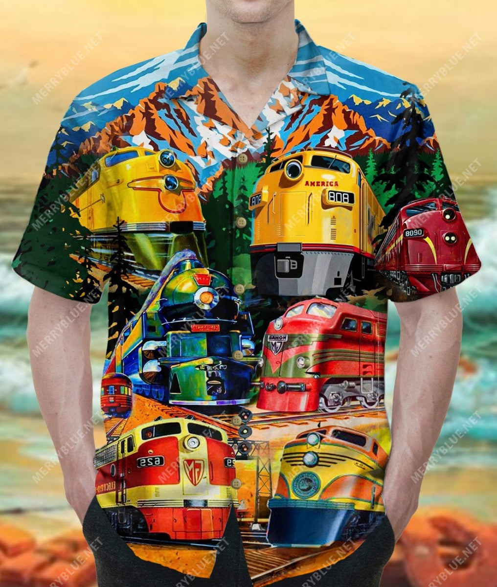 Sometimes The Wrong Train Takes You To Right Station Unisex Hawaii Shirt Ha24410