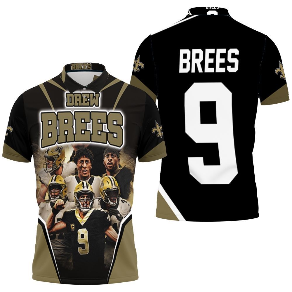 Drew Brees New Orleans Saints Team Polo Shirt