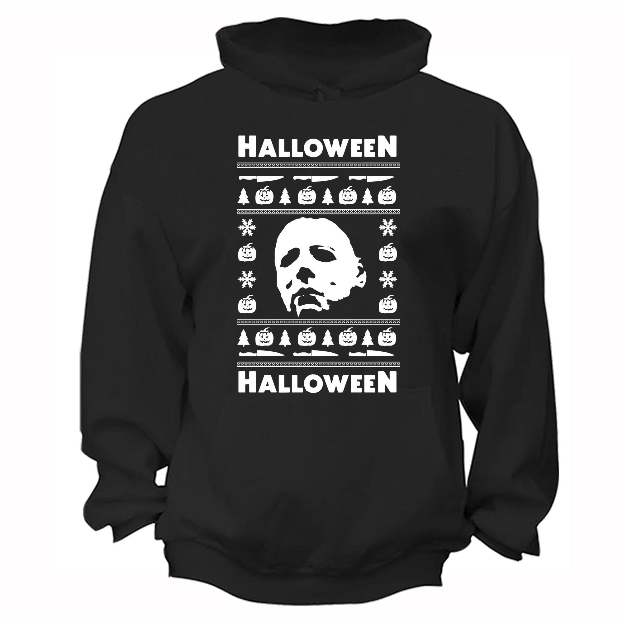 Xtrafly Apparel Men’S Halloween Christmas Horror Hooded-Sweatshirt Pullover Hoodie