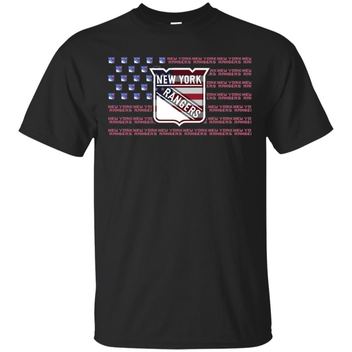 American Flag New York Rangers T-shirt for Hockey fans HA06