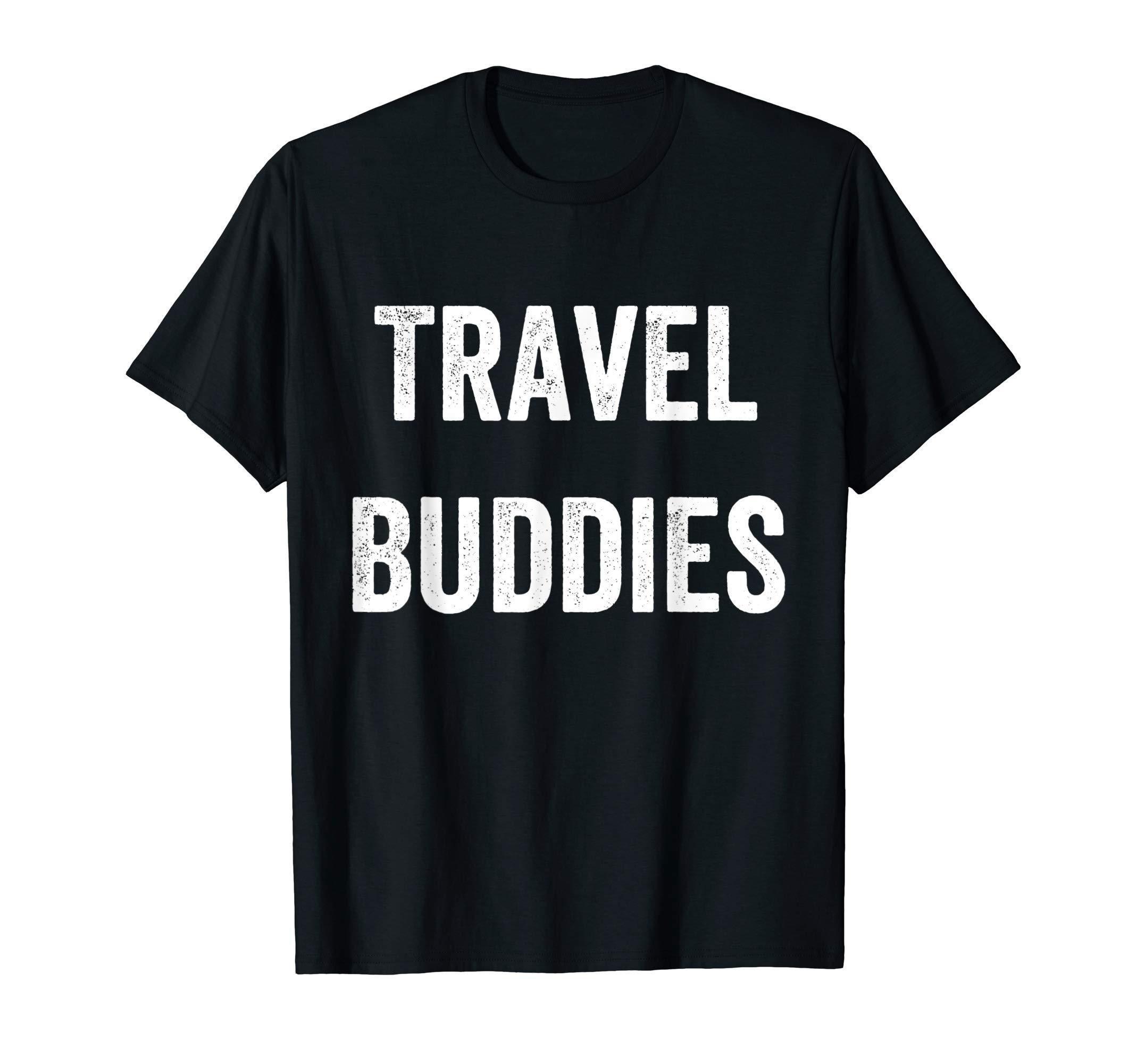 Distressed Travel Buddies T-Shirt Matching Couple Shirt Gift