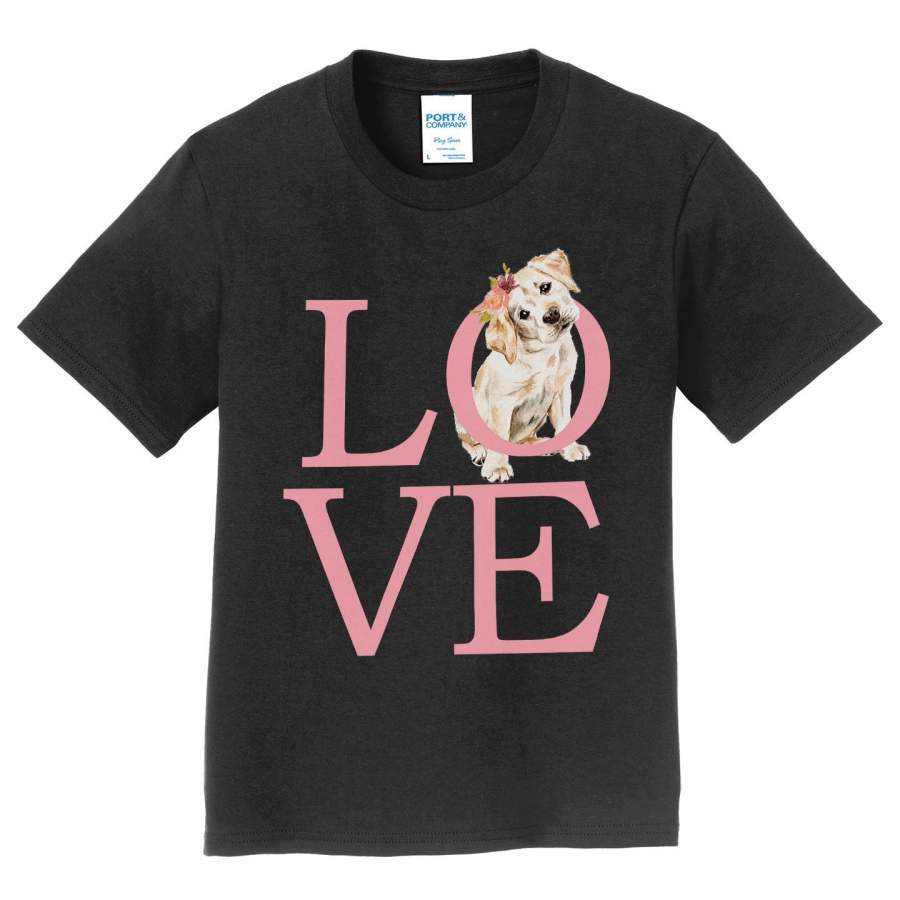 Big Love Lab Puppy – Kids’ Unisex T-Shirt