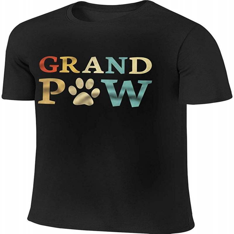 Btve Grand Paw Dog Puppy Lover Grandparent Gift Cool Tennis Black Shirt