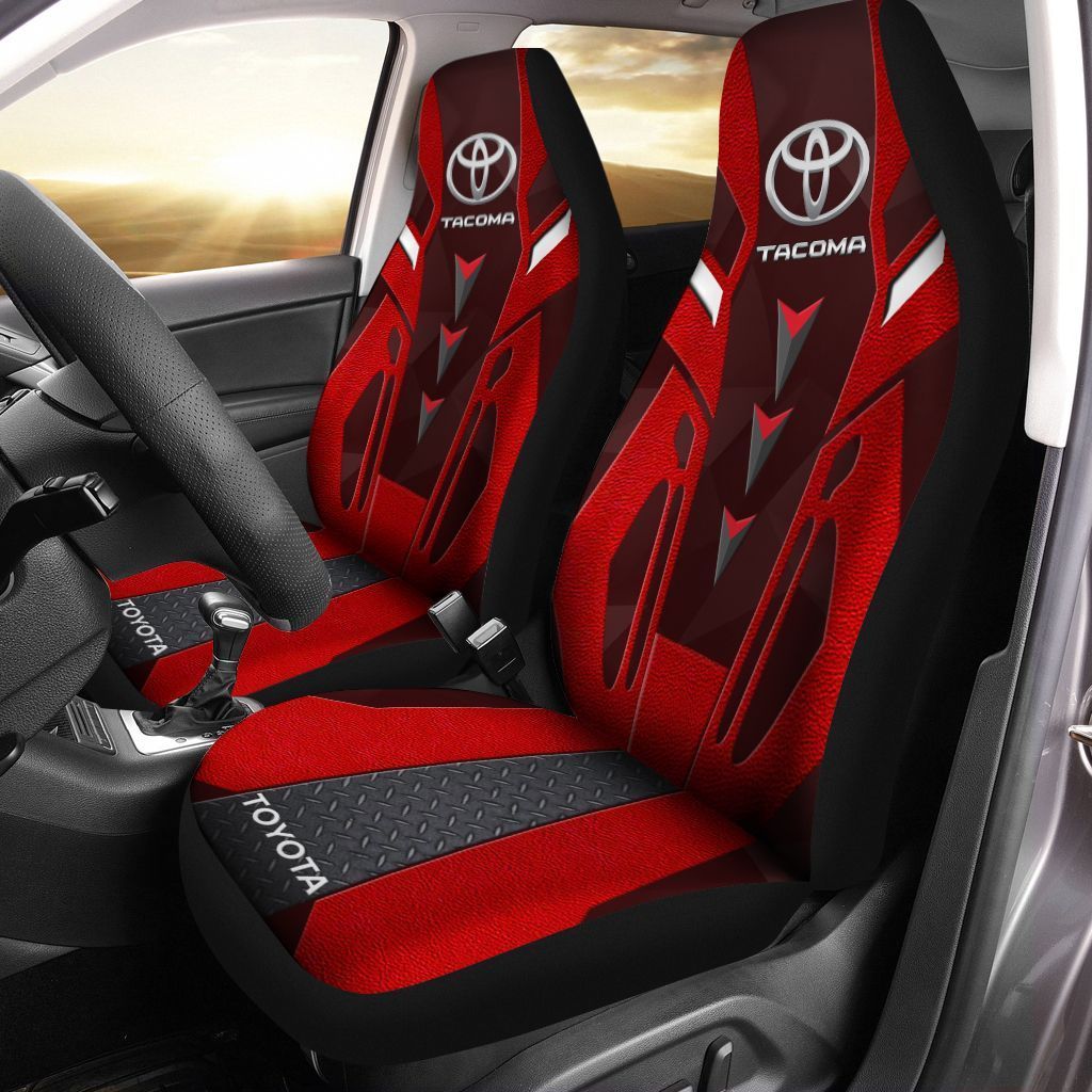 Toyota Tacoma  Car Seat Cover (Set Of 2) Ver 4 (Red)