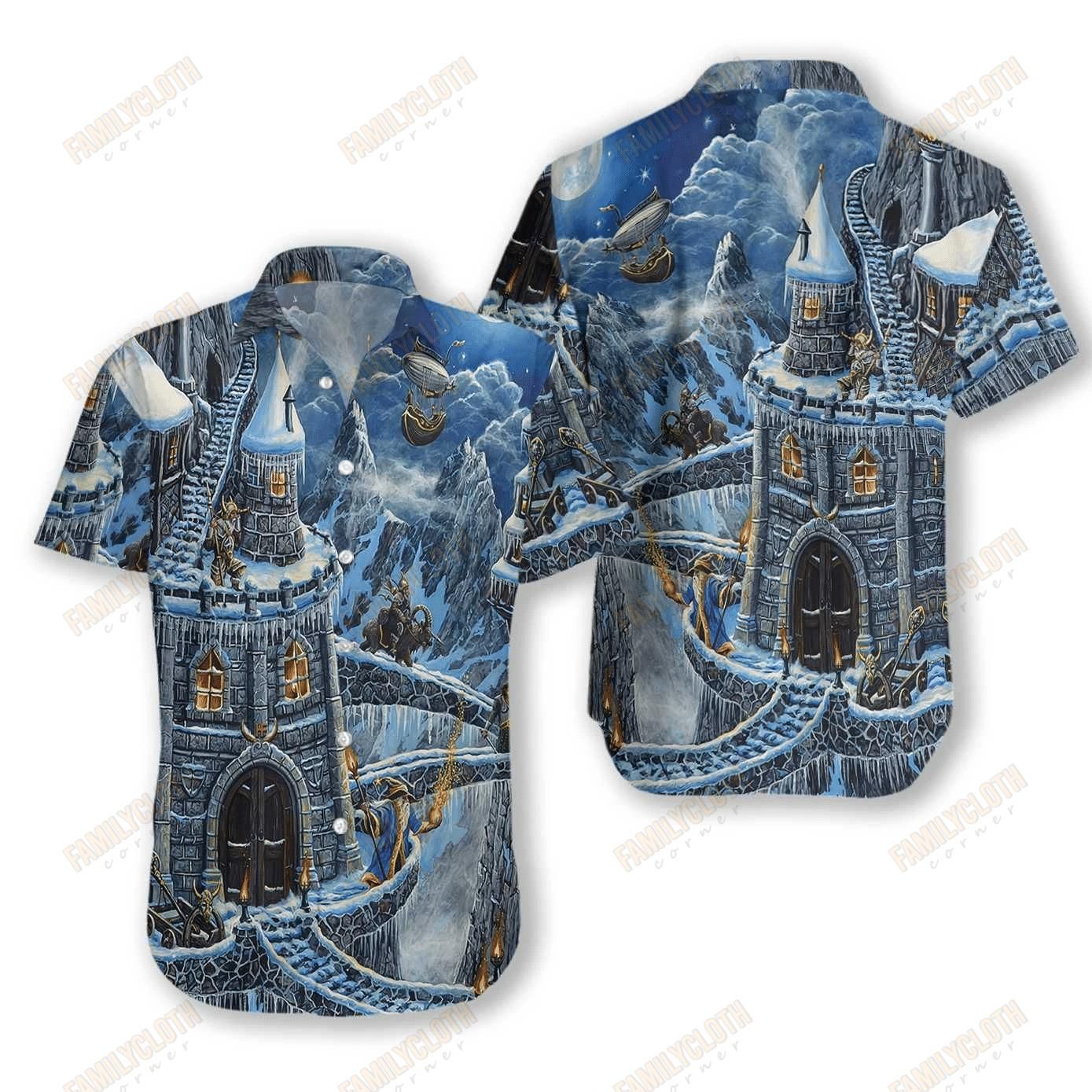 Viking Snow Aloha Hawaiian Shirt Colorful Short Sleeve Summer Beach Casual Shirt For Men And Women