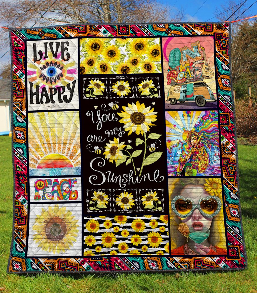 Hippie TA 3D Quilt Blanket 397