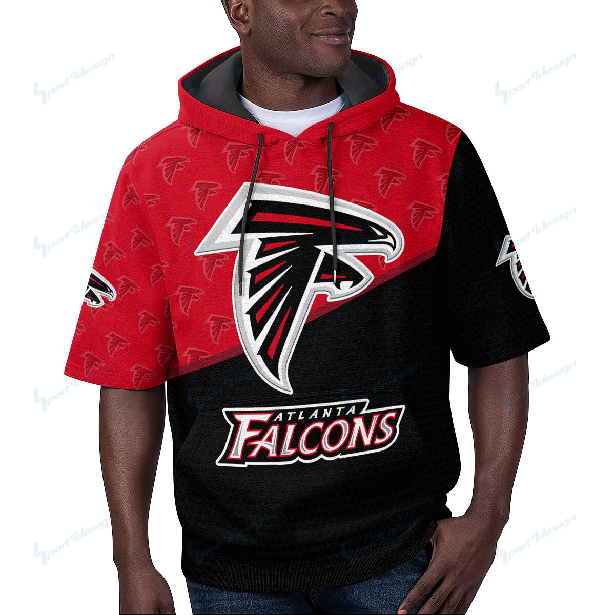 Atlanta Falcons Short Sleeve Hoodie Bg25