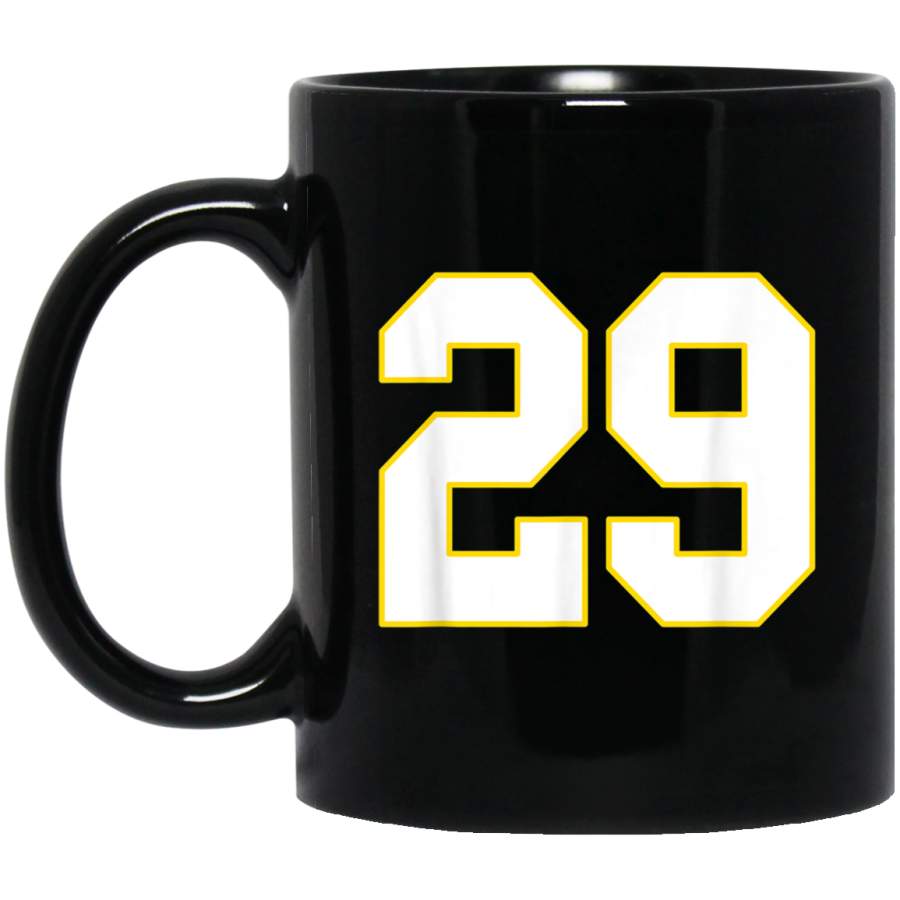 Number 29 Mug  Kansas City Football Mug