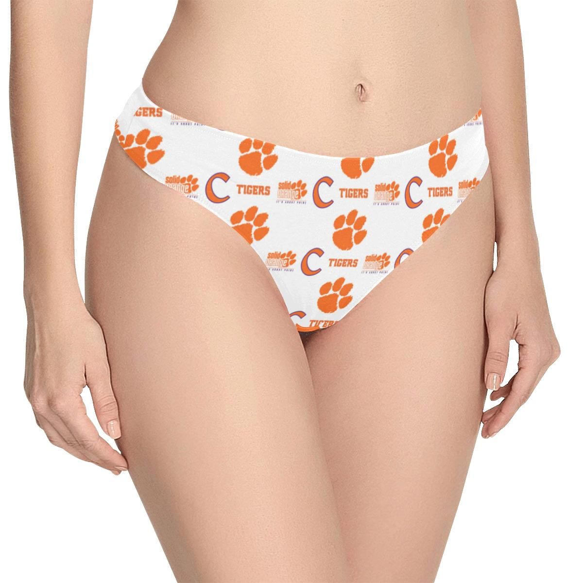 Clemson Tigers Women’s Classic Thong Women’s All Over Print Thongs