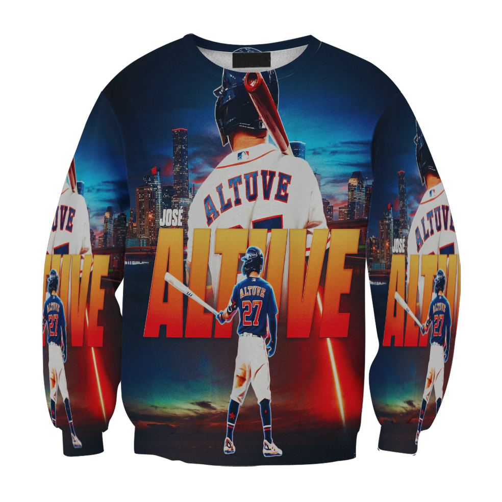 Houston Astros Jose Altuve 27 V5 Gift For Fan 3D Full Printing Sweatshirt