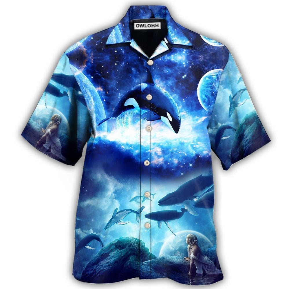 Whale Blue Galaxy Mysterious – Hawaiian Shirt