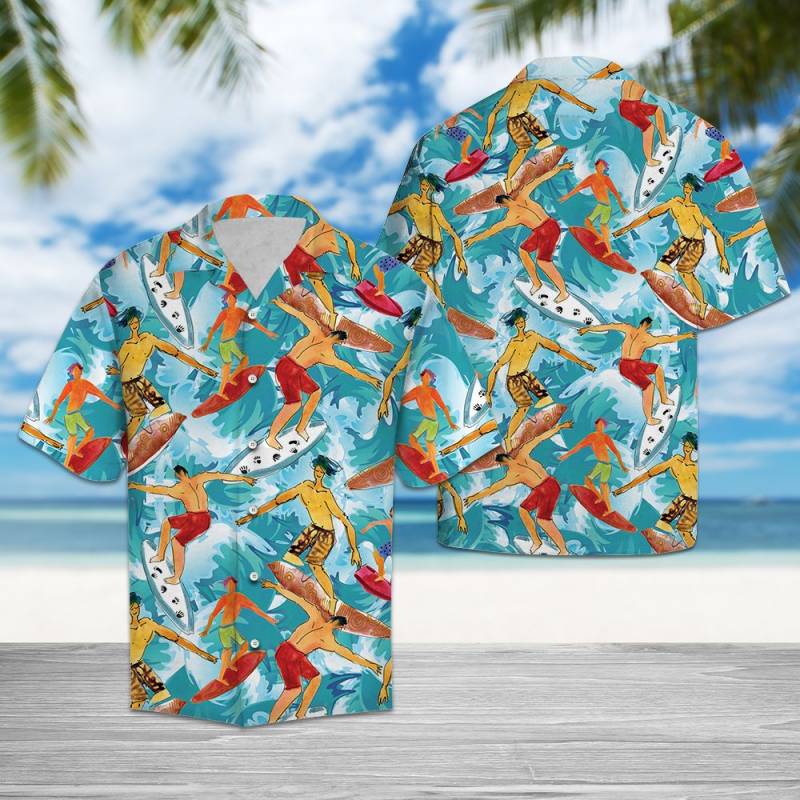 Surfing Lovers Hawaiian Shirt Ha60536