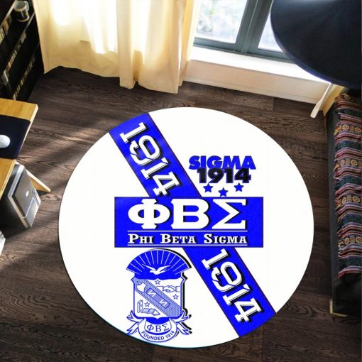 Phi Beta Sigma Round Rug – Fraternity Blood In My Dna Round Rug