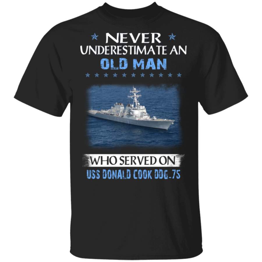 USS Donald Cook DDG-75 Veterans Day Christmas Gift T-Shirt