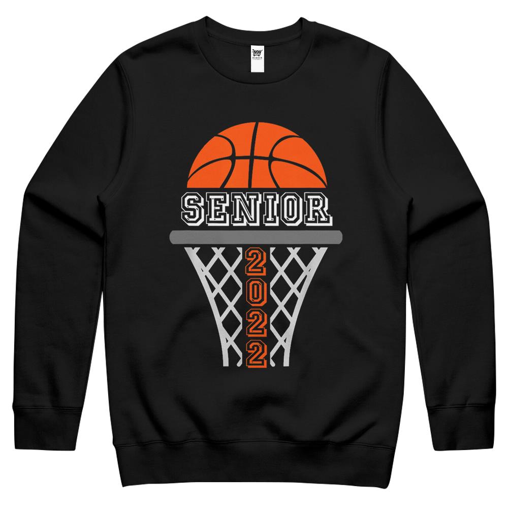 Graduation Senior Class 2022 Graduate Basketball Player Crewneck Sweatshirt