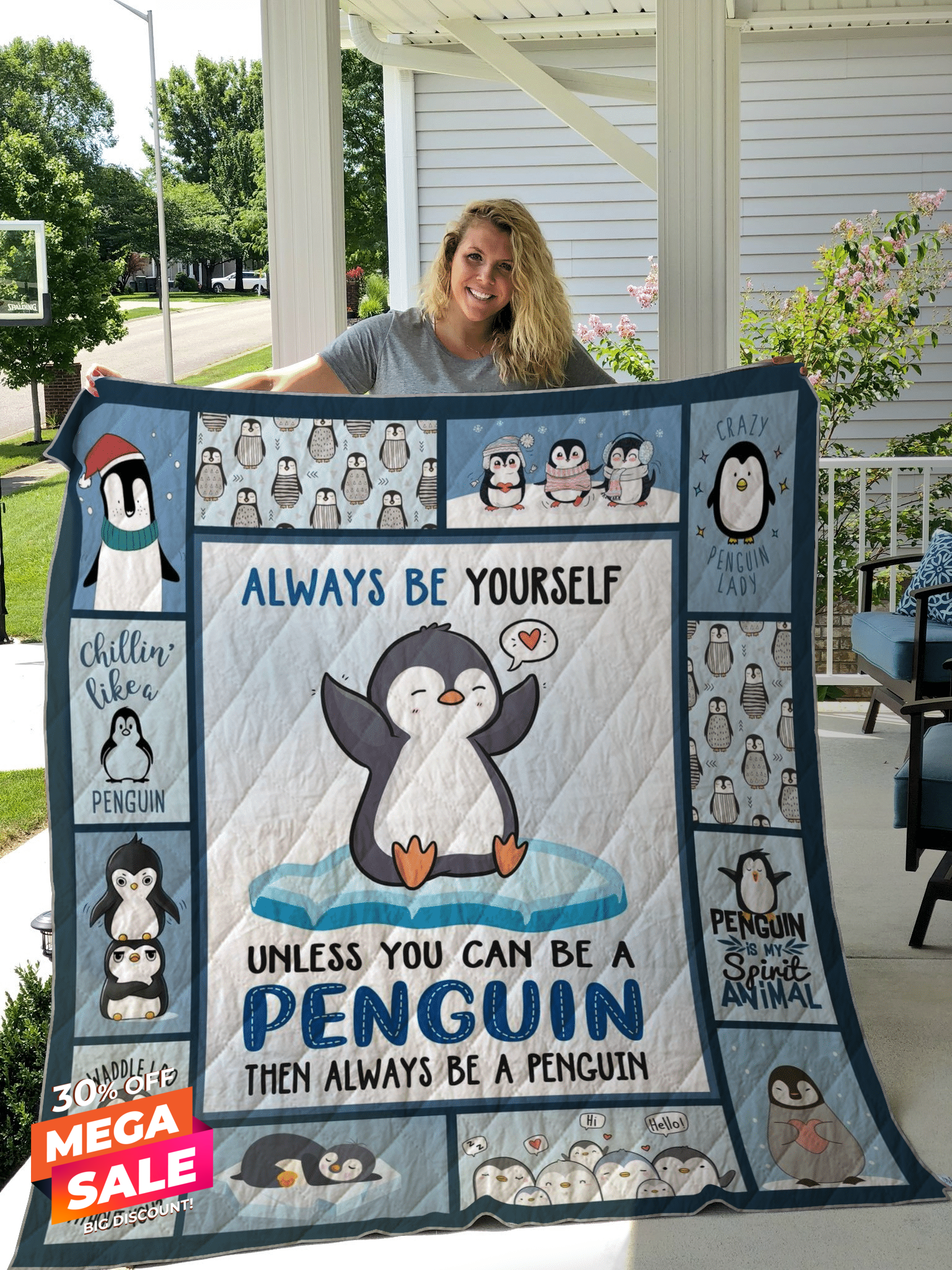 Penguin Love DCL-DT2906 Quilt Blanket