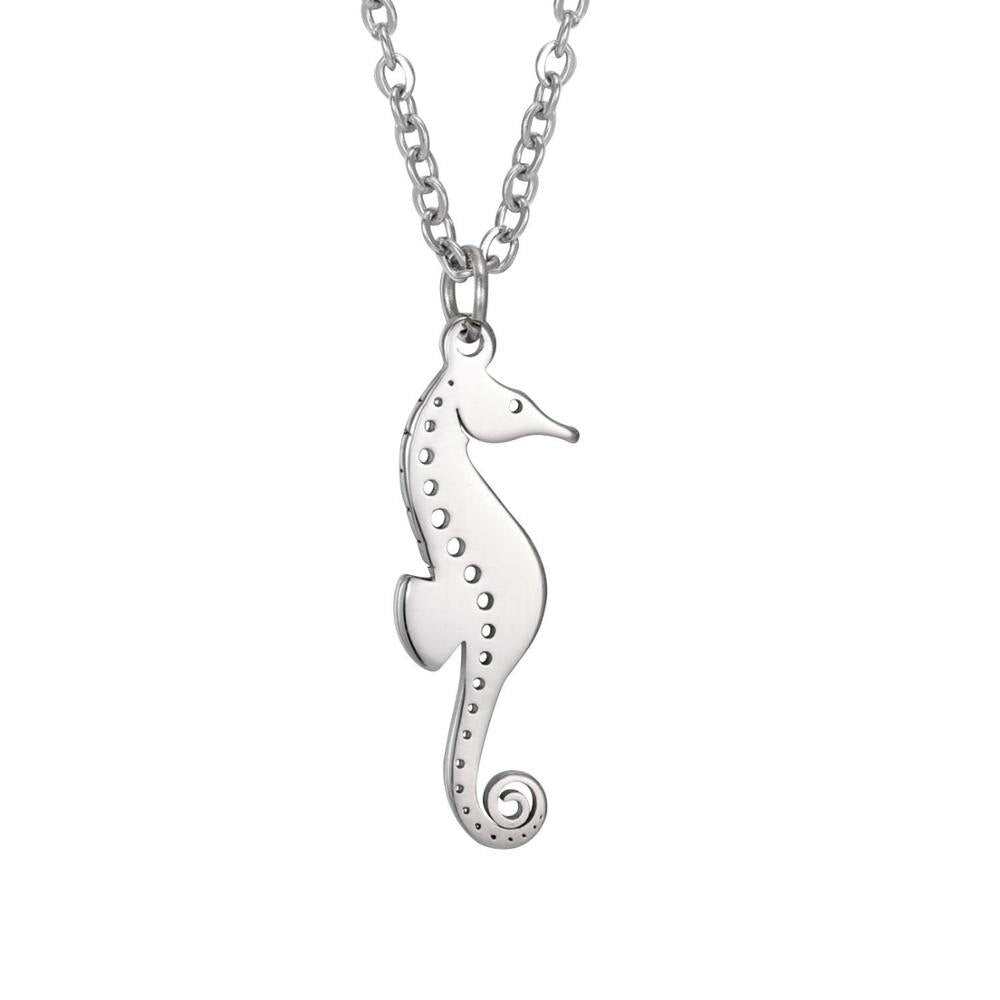 Stainless Steel Animal Charm Pendant Necklace