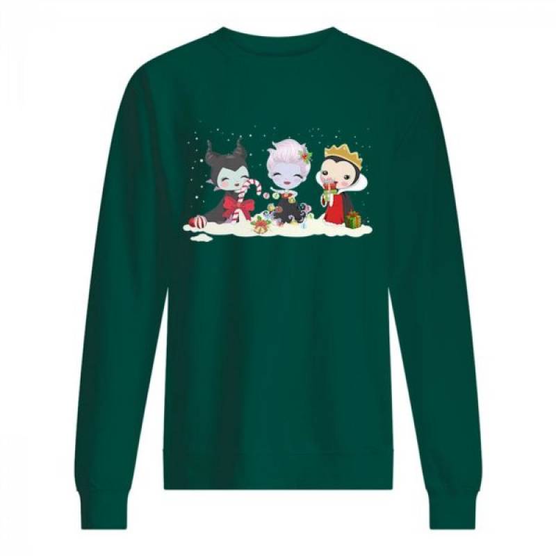 Chibi Maleficent Ursula Evil Queen Christmas shirt, hoodie, tank top – tml