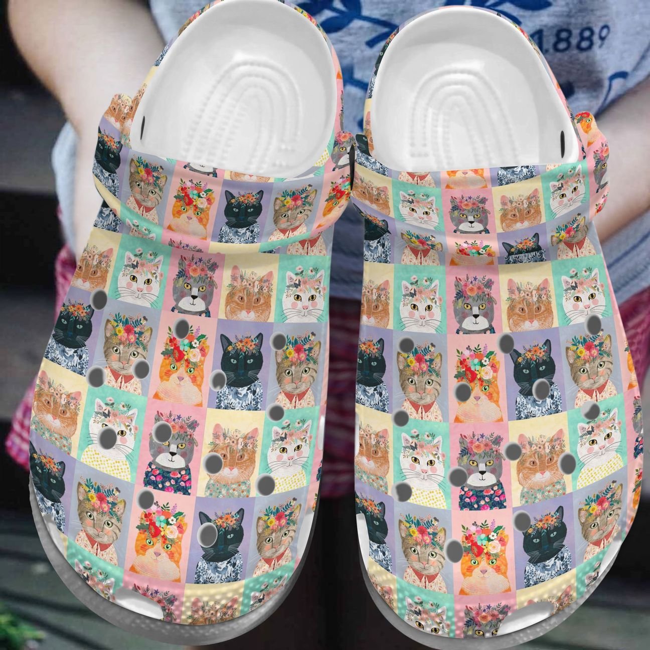 Cat Personalized Clog, Custom Name, Text, Color, Number Fashion Style For Women, Men, Kid, Print 3D Girly