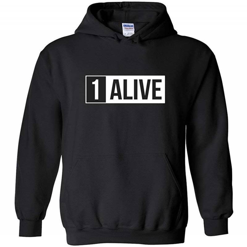 1alive Pubg Inspired Funny Gamer Tee Unisex Pullover Hoodie