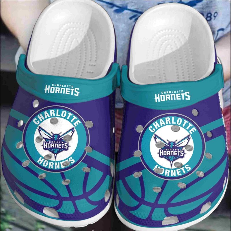 Charlotte Hornets Basketball Club Crocs Comfortable Crocband Shoes Clogs For Men Women