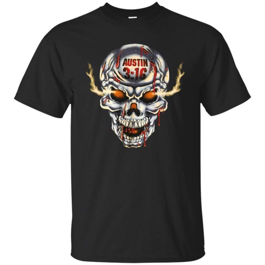 AGR Austin 3 16 Shirt Stone Cold Steve Austin 3 16 Bloody Smoking Skull Shirt