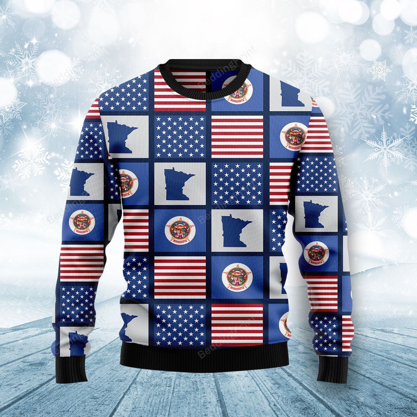 Amazing Minnesota H Ugly Christmas Sweater