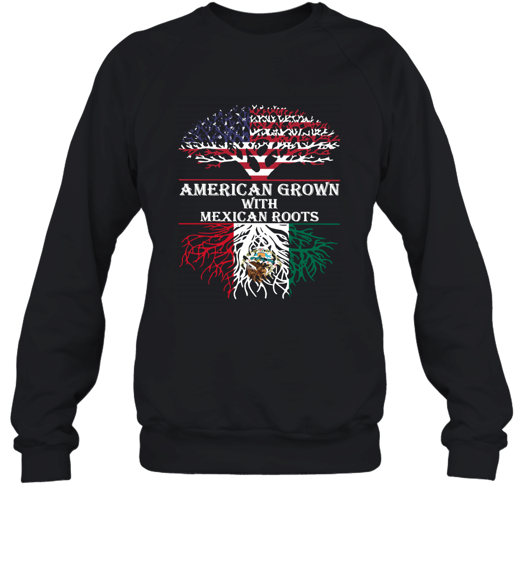 American Grown With Mexican Roots Mexican Independence Day Sweatshirt