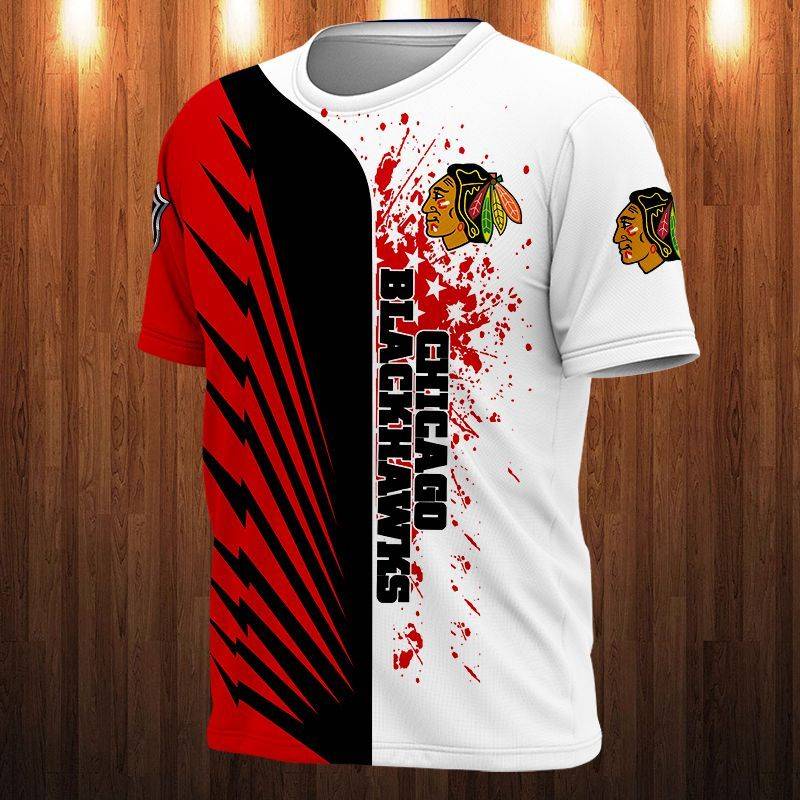 Chicago Blackhawks Hockey Skull All Over Print