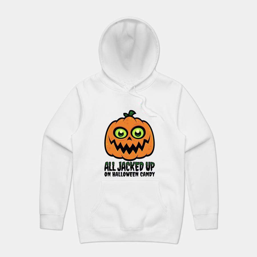 All Jacked Up On Halloween Candy Jack-o’-lantern Hoodie