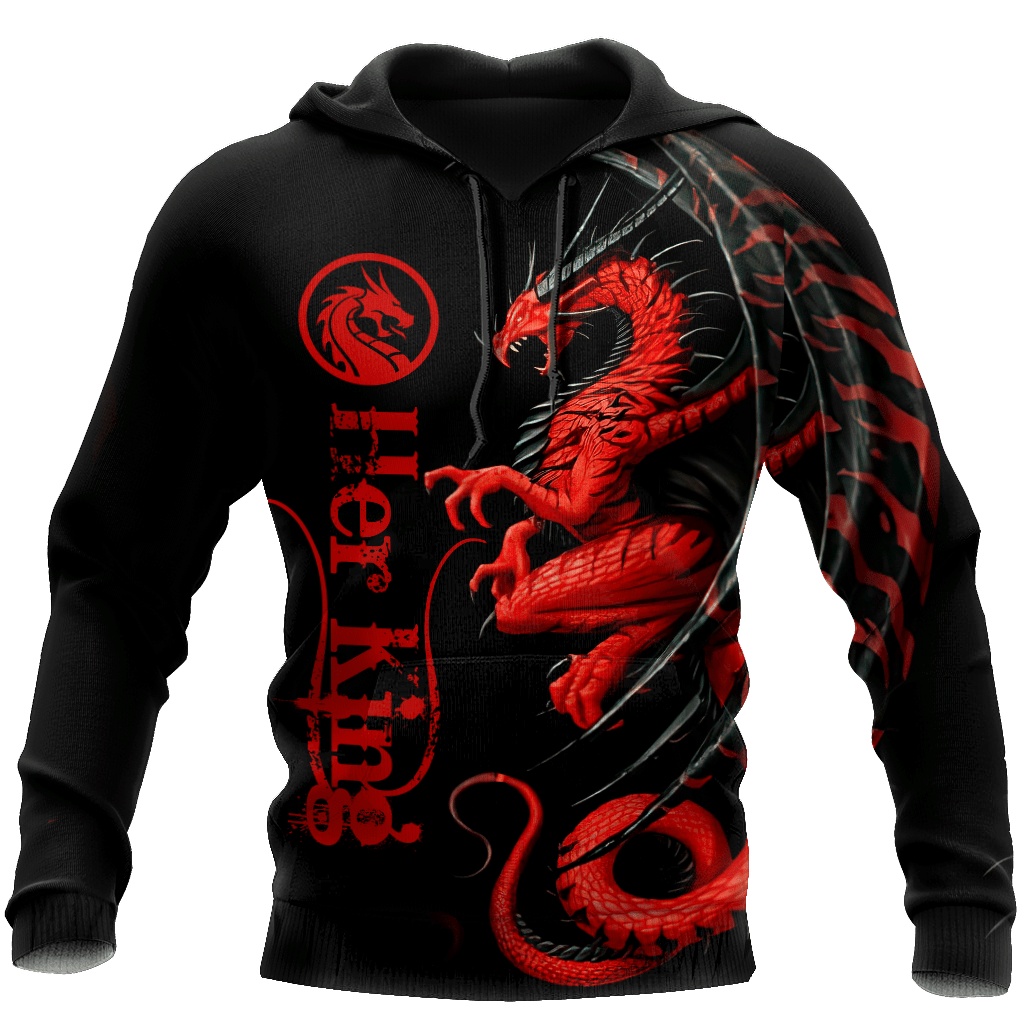 Couple Dragon Phoenix King Queen gift for valentine 3D All over print V
