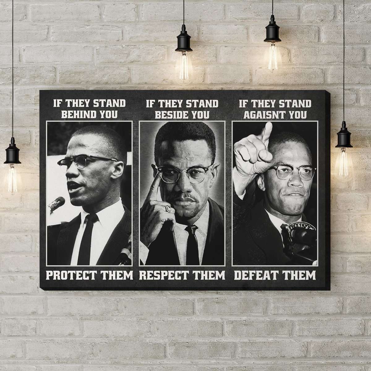 Protect Respect Defeat Wall Canvas