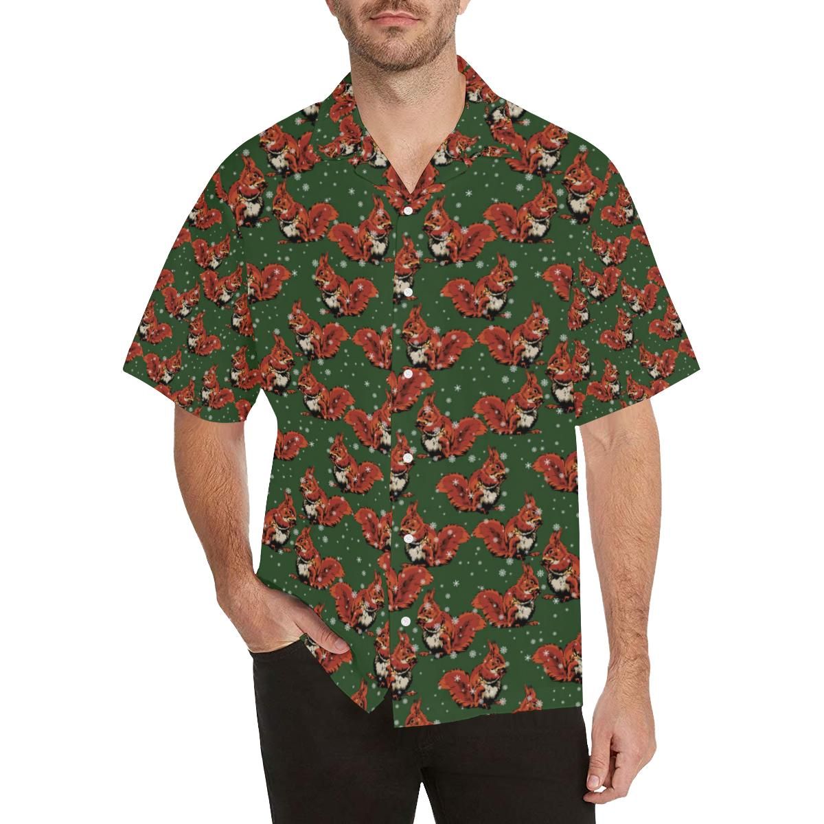 Squirrel Pattern Print Design 03 All Over Hawaii Shirt Ha91961