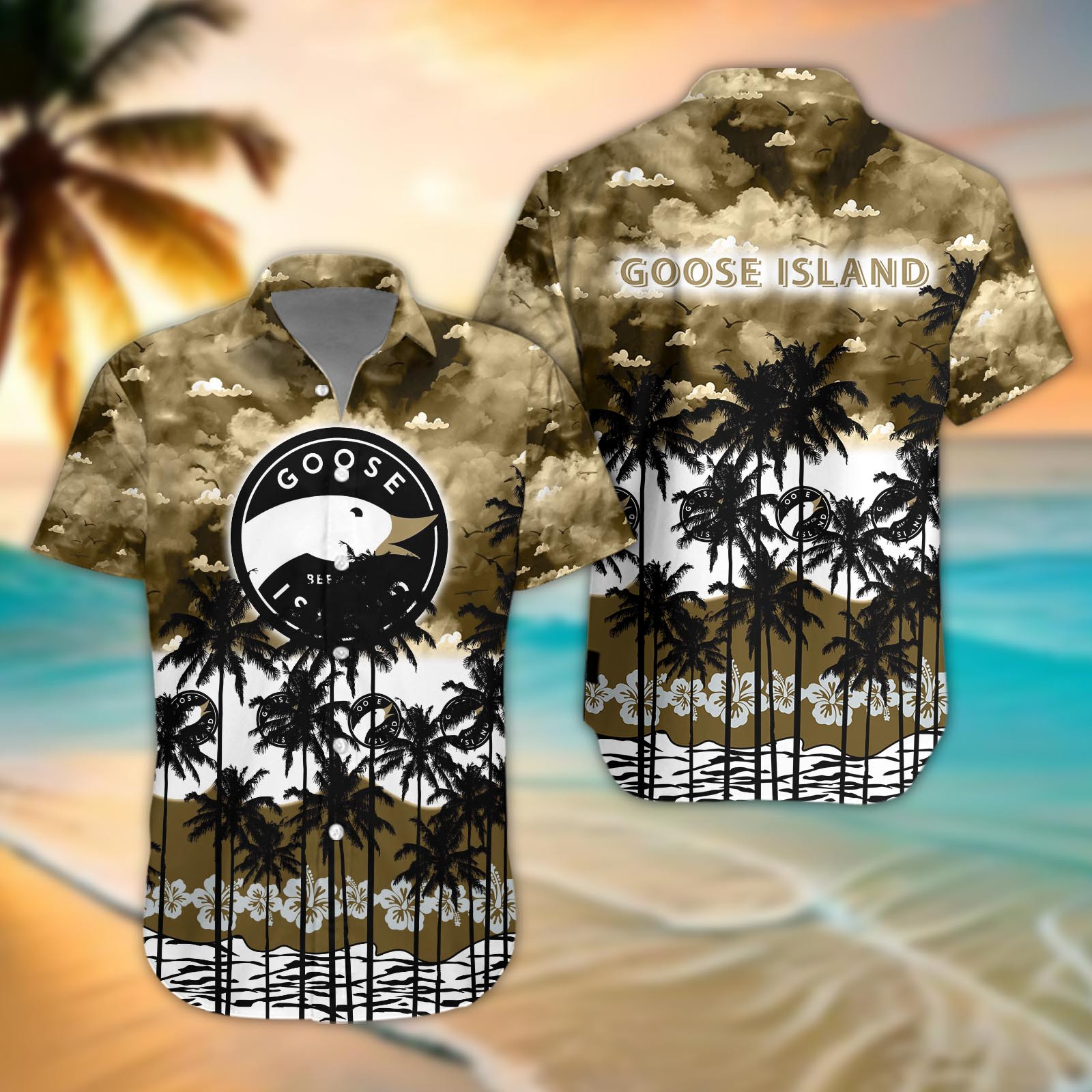 Goose Island Brewery Aloha Shirt