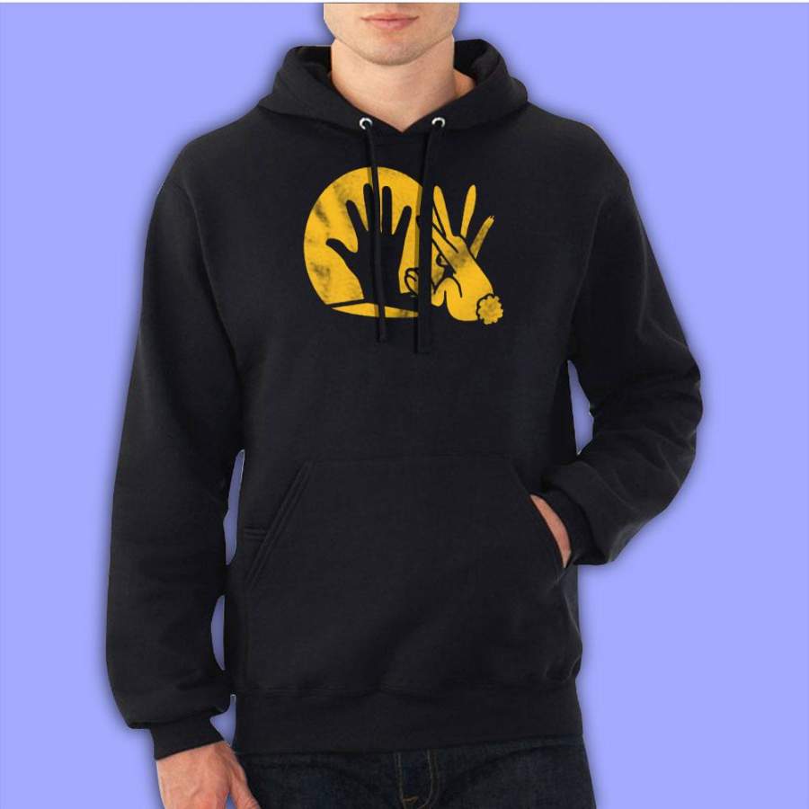 Rabbit Shadow Puppet Men’S Hoodie