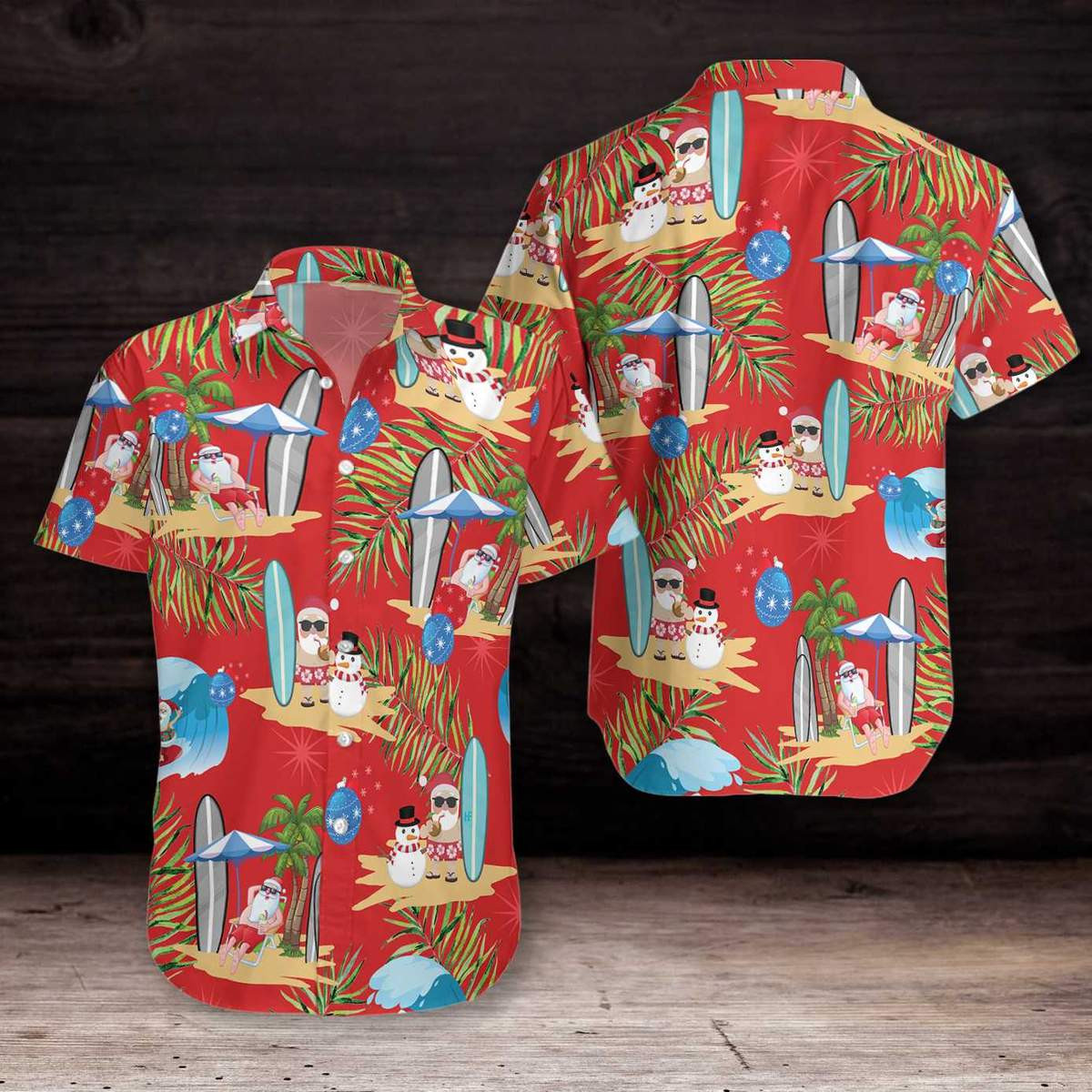 Merry Christmas Santa Claus Hawaiian Shirt  Unisex  Adult  Hw6927