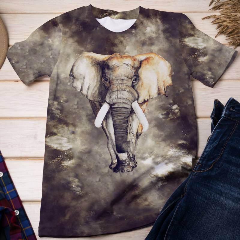 Elephant Wild Nature T2306 – Unisex Tshirt 3D