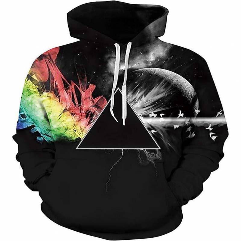 Pink Floyd Hoodie – Rock Band Music Bunny Hug Multi Colored Sweatshirt