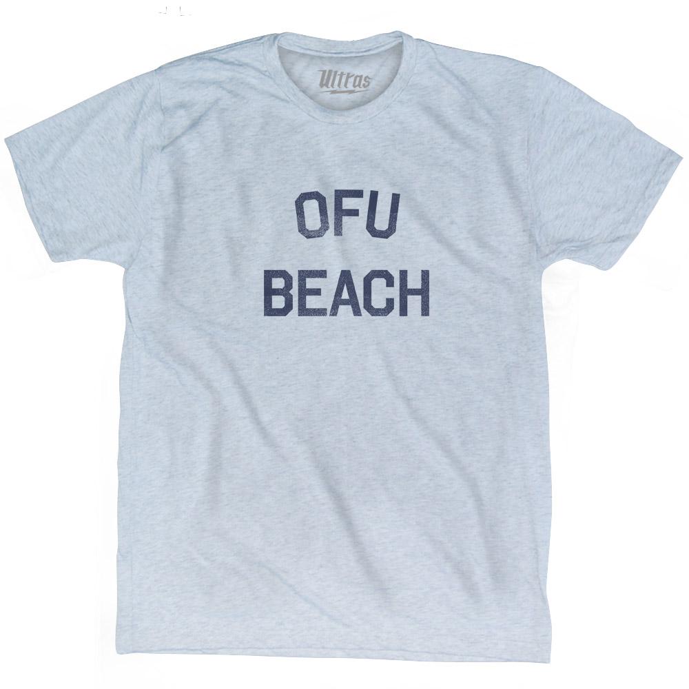 American Samoa Ofu Beach Adult Tri-Blend Vintage T-shirt