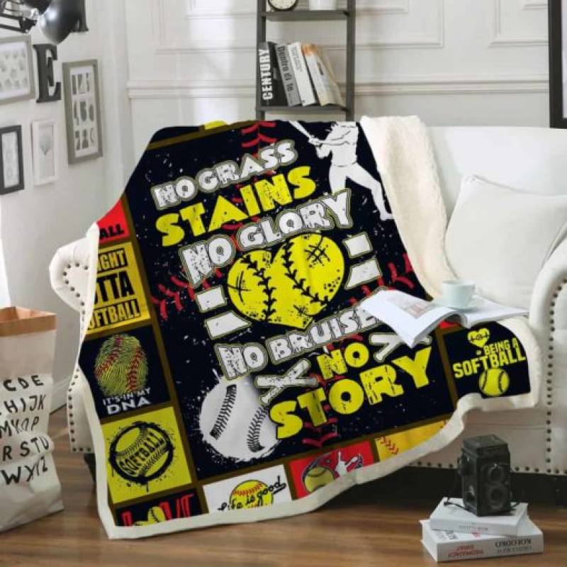 Softball F1403 82O36 Sherpa Blanket