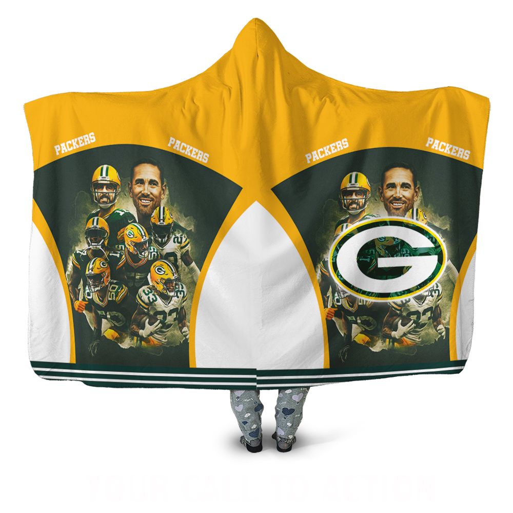 Green bay packers nfc noth division champions legend players Hooded Blanket