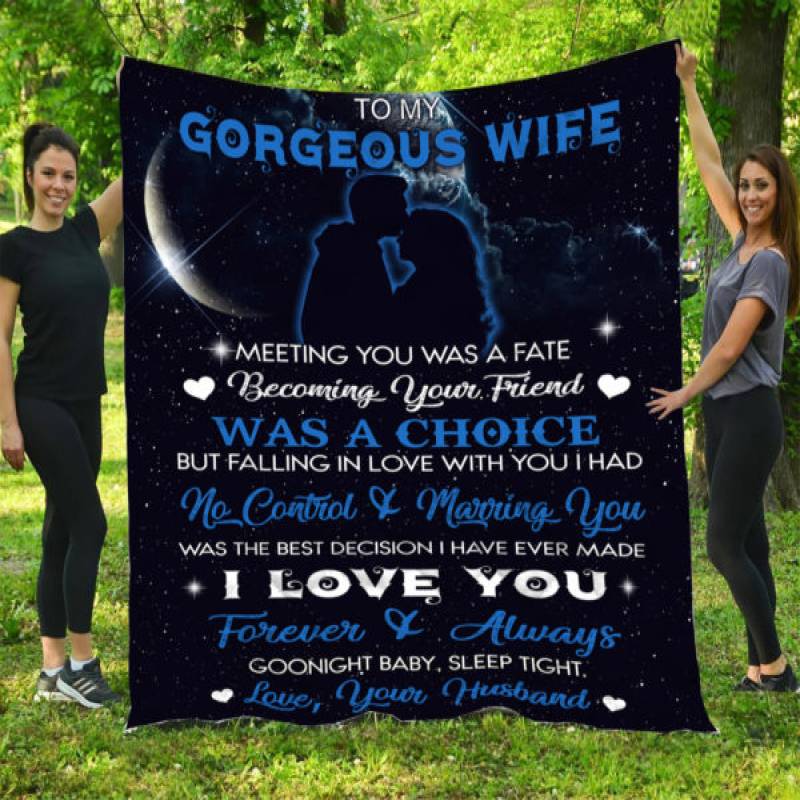 To My Gorgeous Wife – Quilt Blanket