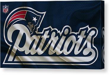 41 New England Patriots Joe Hamilton Canvas Print