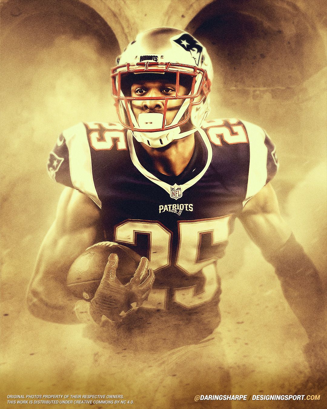 Eric Rowe #25 New England Patriotsposter For Fans poster canvas