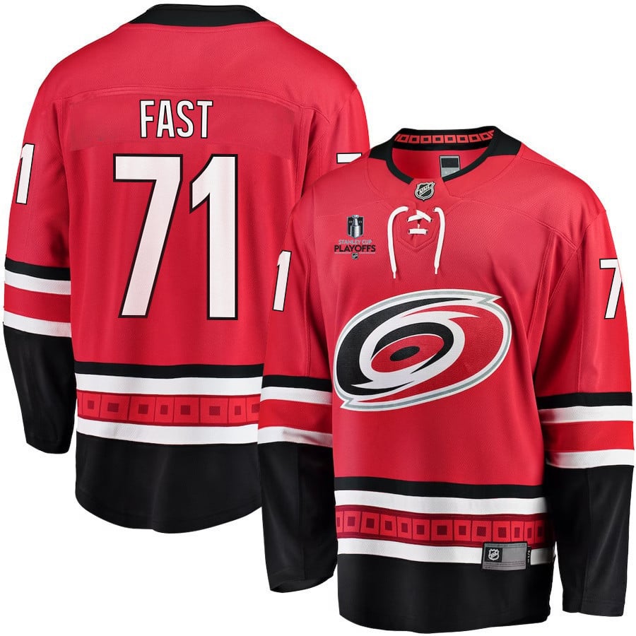 Carolina Hurricanes Fanatics Branded Alternate Breakaway Custom Jersey – Black Custom Jerseys NHL