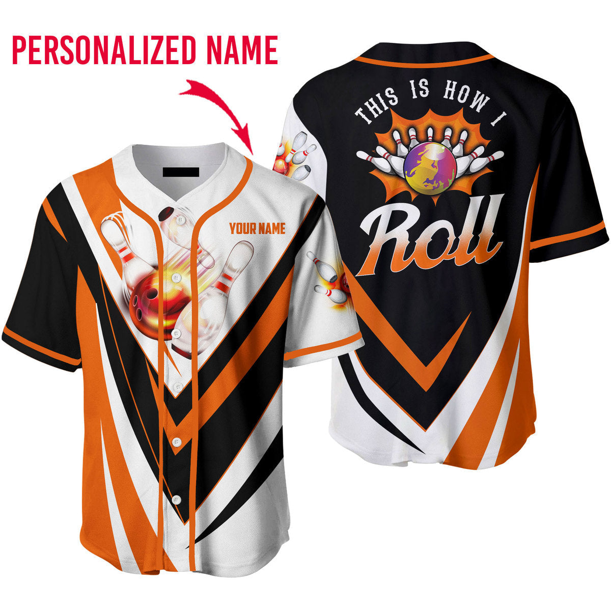 This Is How I Roll Bowling Custom Name Baseball Jerseys For Men & Women