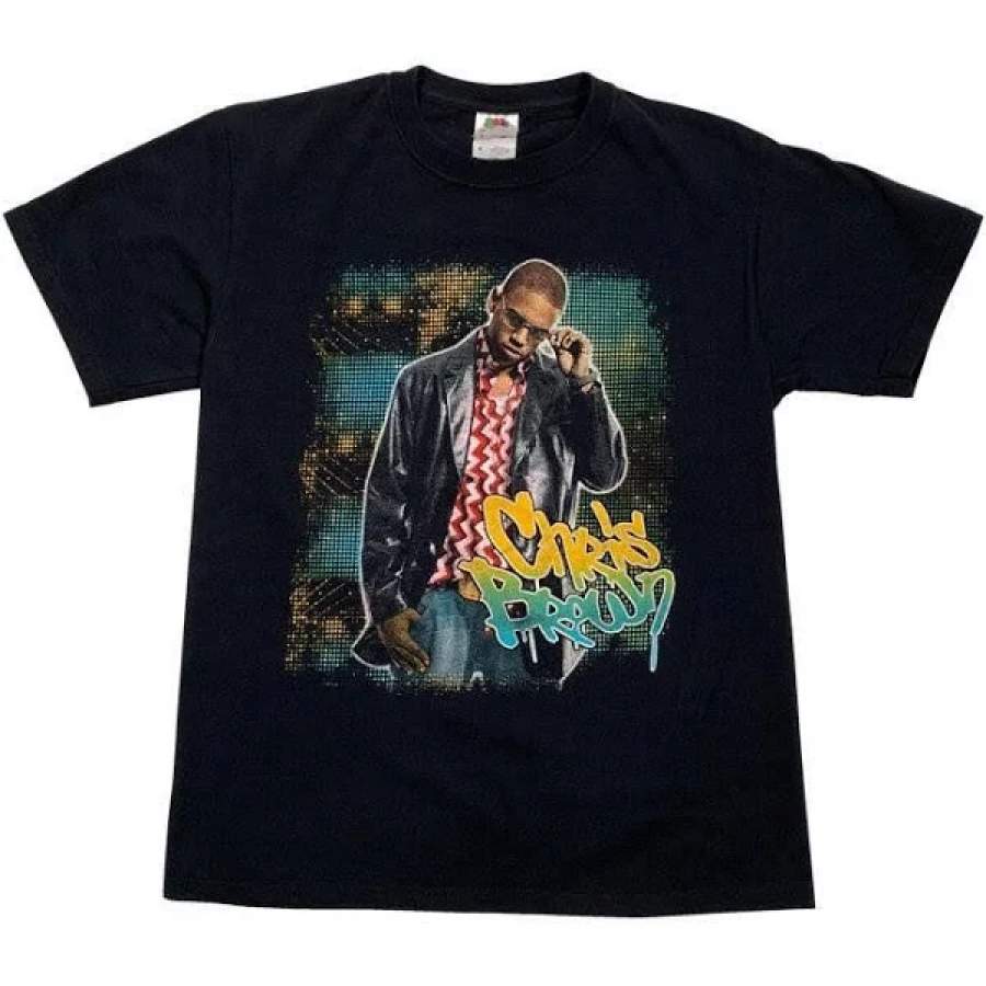 Vintage Chris Brown TShirt In Black